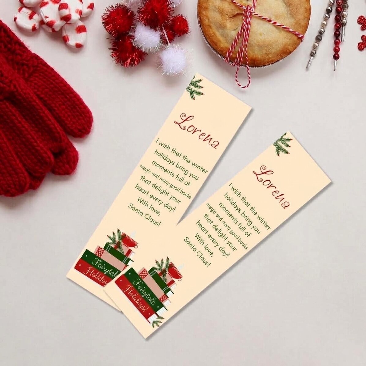 Spersonalizowana zakładka z napisem – Christmas