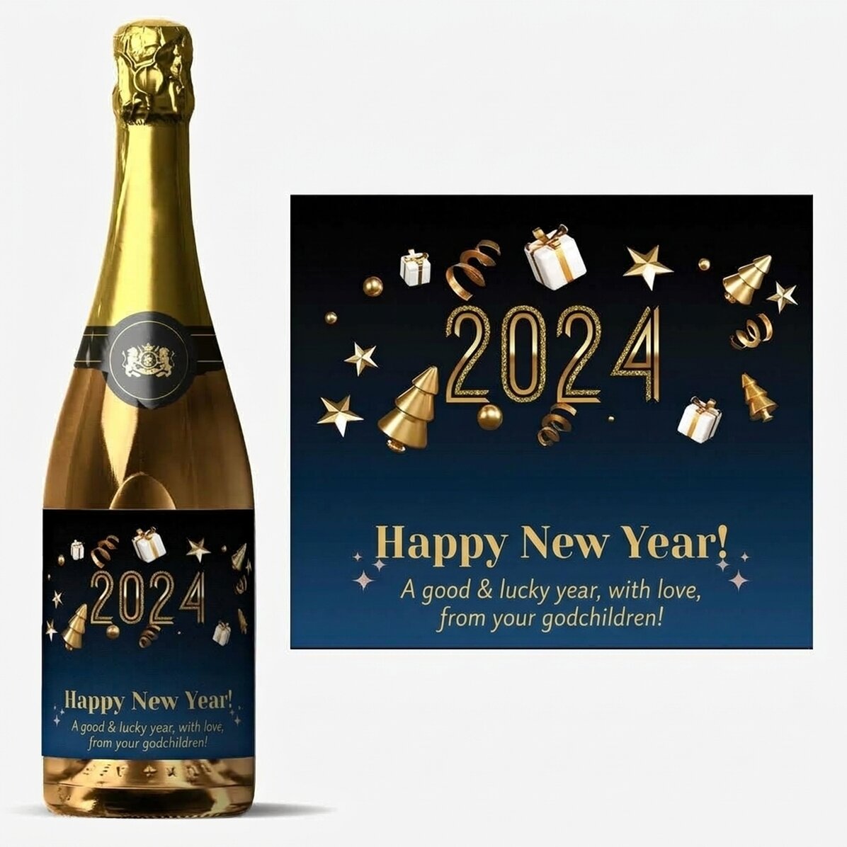 Wino musujące z indywidualnym napisem – Wszystkiego najlepszego z okazji urodzin!