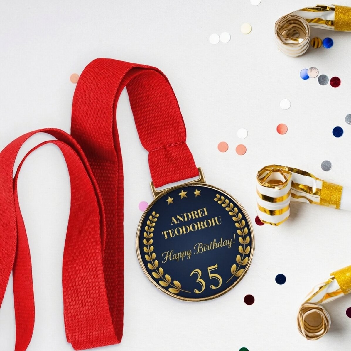 Spersonalizowany medal z napisem – Rocznica