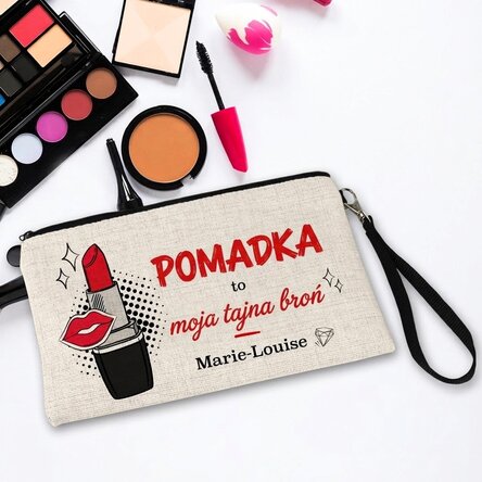 Spersonalizowany zestaw do makijażu z napisem – „My secret weapon”