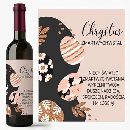 Wino z indywidualnym napisem – Easter eggs