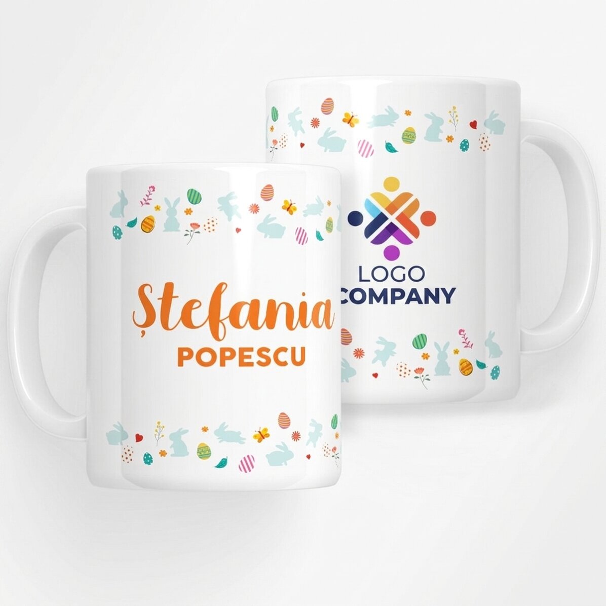 Spersonalizowany kubek z imieniem i logo – Bunny