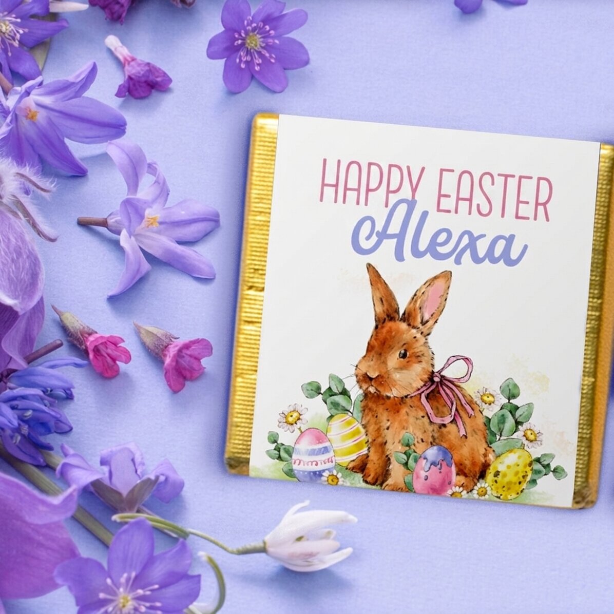 Mini czekoladka z indywidualnym napisem – Bunny