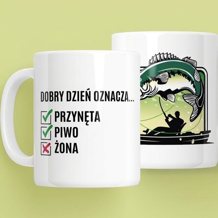 Spersonalizowany kubek z napisem – Dzień Rybaka