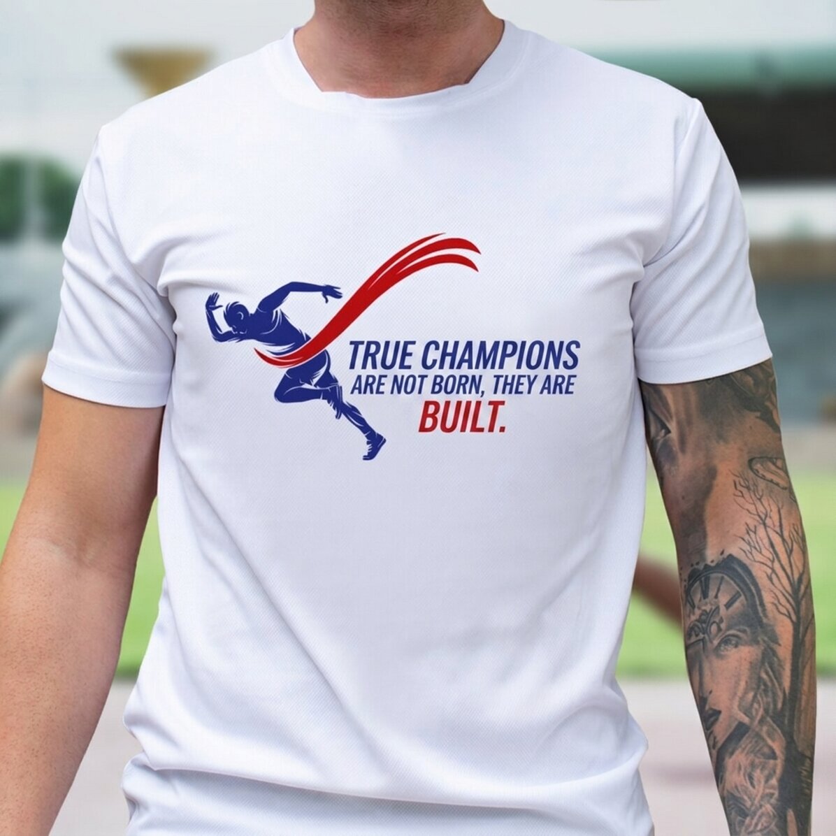 Spersonalizowana koszulka sportowa z napisem – Mistrzowie