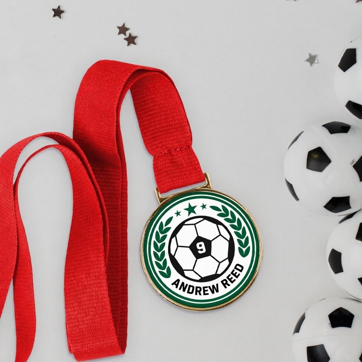 Spersonalizowany medal z napisem – Piłka nożna