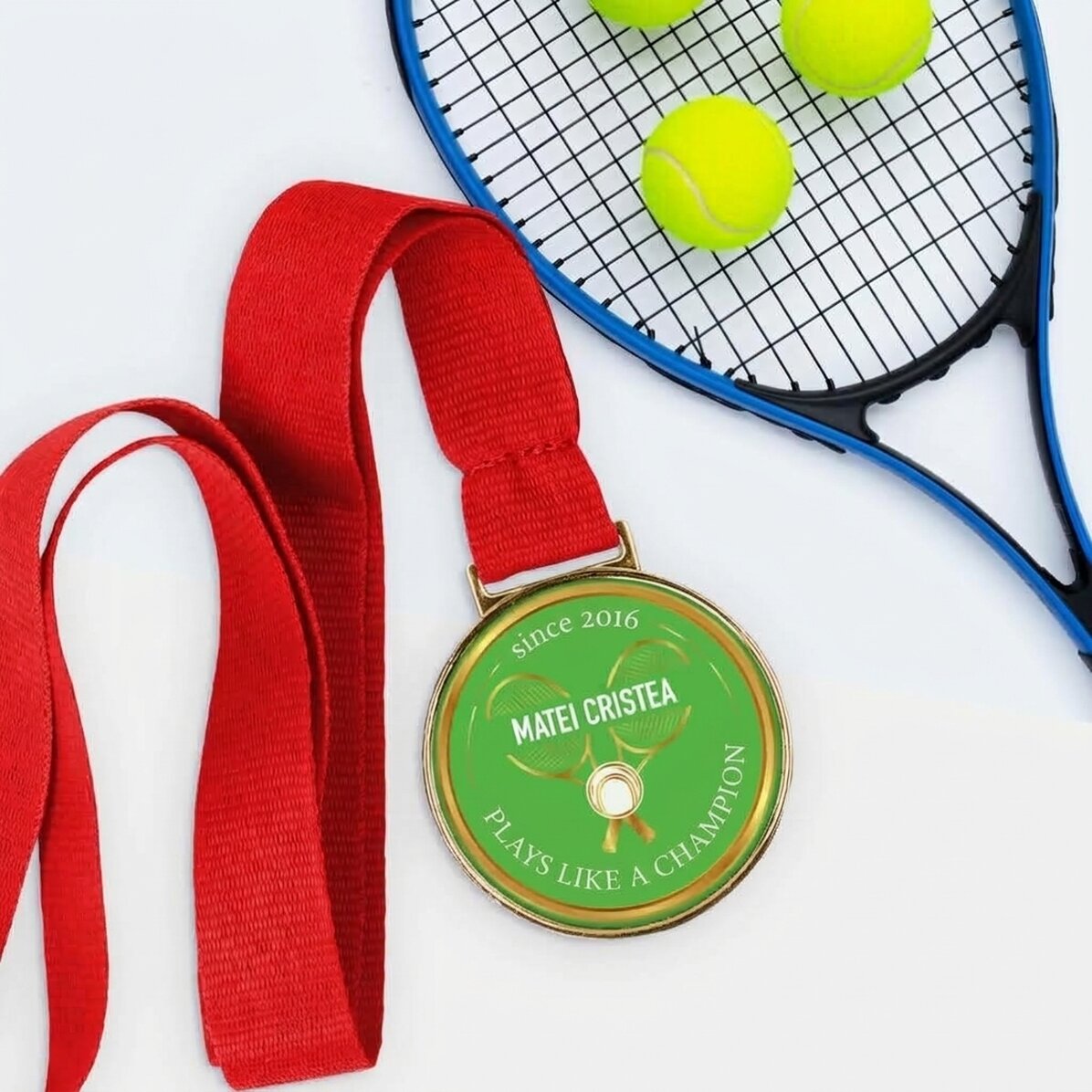 Spersonalizowany medal z napisem – Tenis