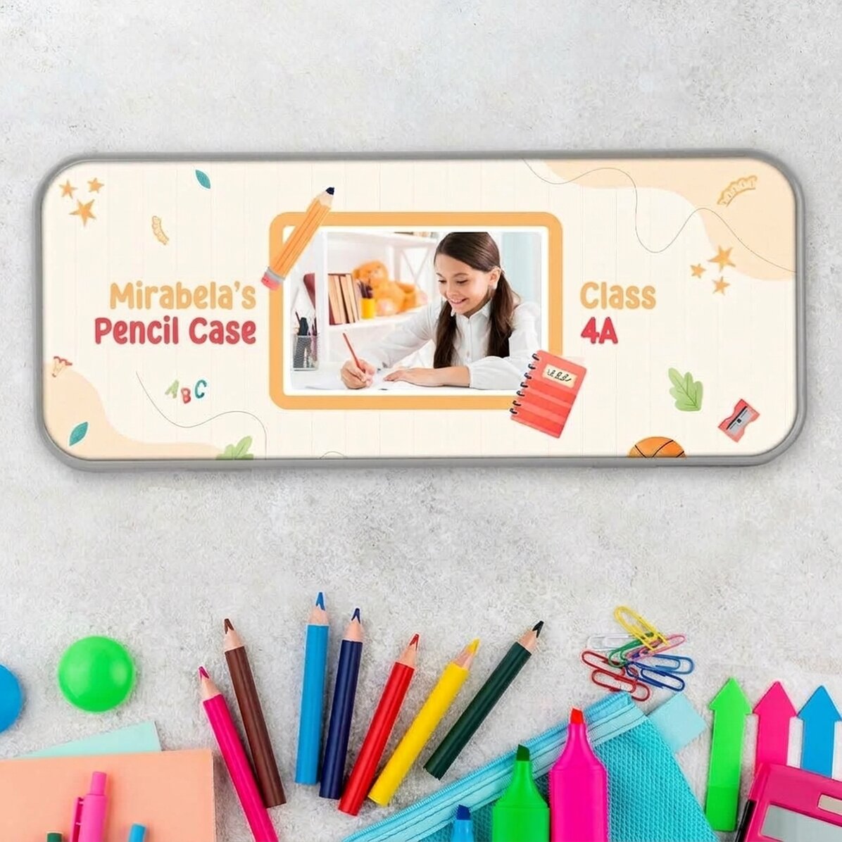 Spersonalizowany piórnik ze zdjęciem i imieniem Twojego dziecka