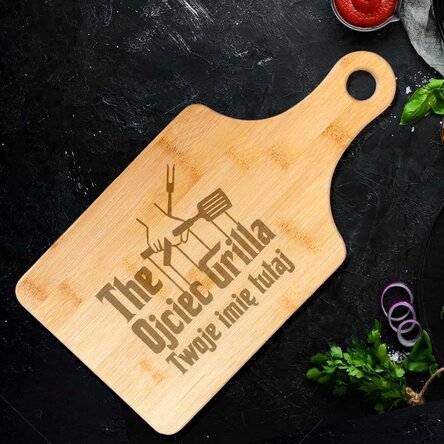 Spersonalizowana deska do krojenia z napisem – The Grillfather