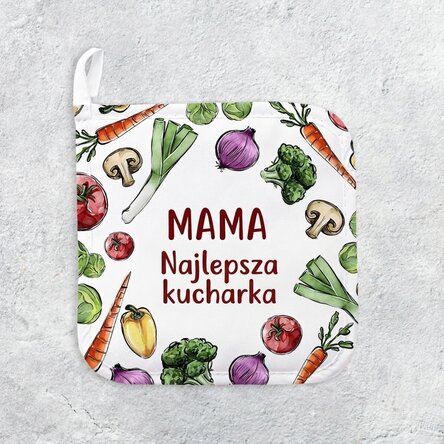 Spodek pod gorący garnek z indywidualnym napisem – Warzywa