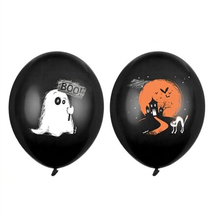 Zestaw 6 balonów na Halloween – Nawiedzony dom