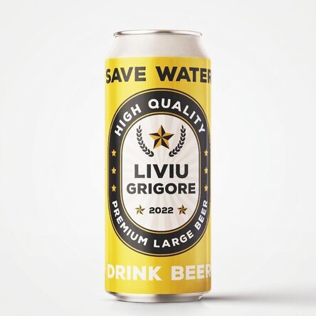Piwo w puszce z indywidualnym nadrukiem – Save water drink beer