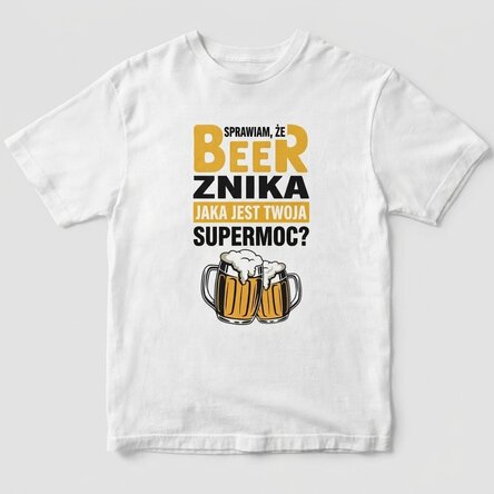 Koszulka bawełniana z nadrukiem – Beer