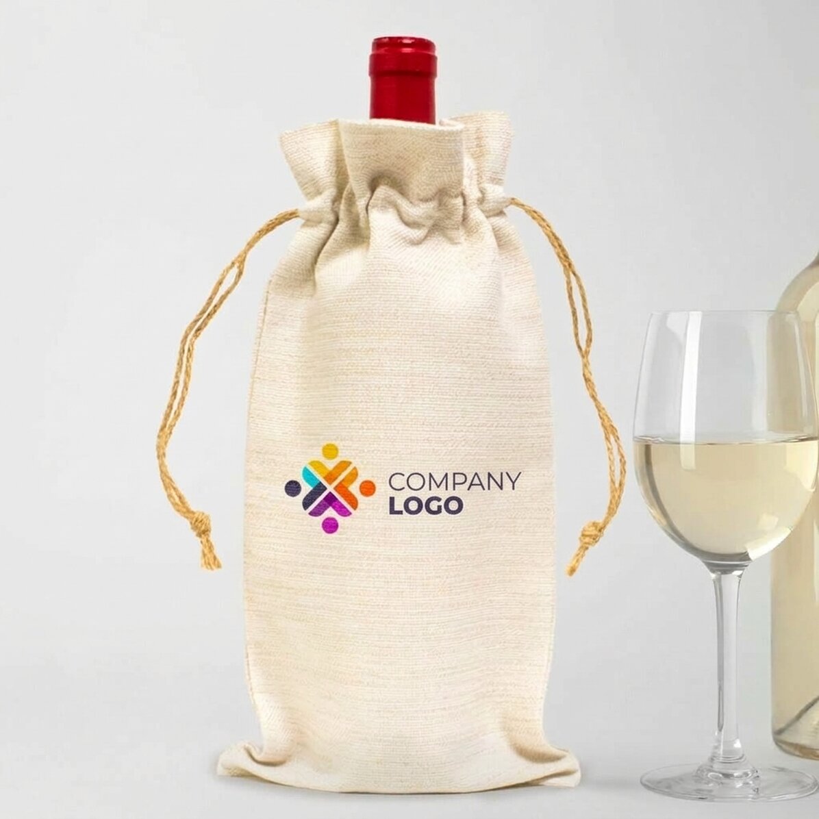 Spersonalizowana torba na butelkę wina z logo
