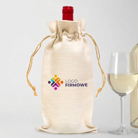 Spersonalizowana torba na butelkę wina z logo