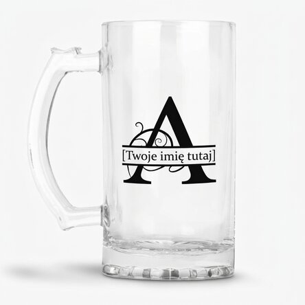Kufel do piwa z indywidualnym monogramem