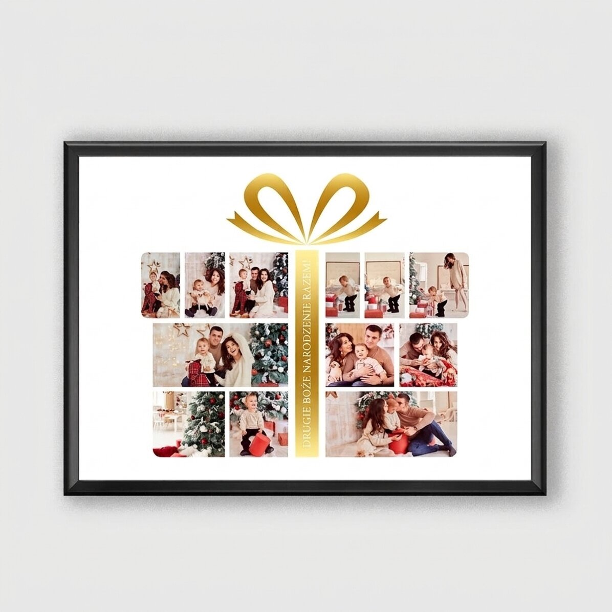 Spersonalizowany obrazek z 12 zdjęciami i tekstem – Gift Box