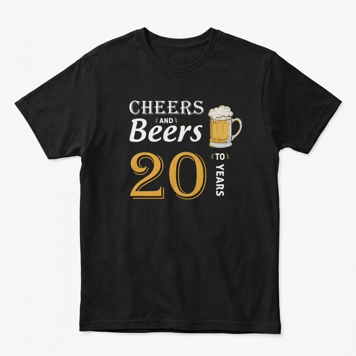 Koszulka bawełniana z nadrukiem – Cheers and Beers