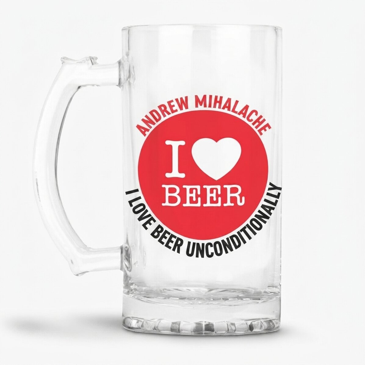 Kufel do piwa z indywidualnym napisem – „I love beer”