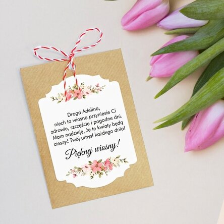 Spersonalizowany martisor do zasadzenia z napisem
