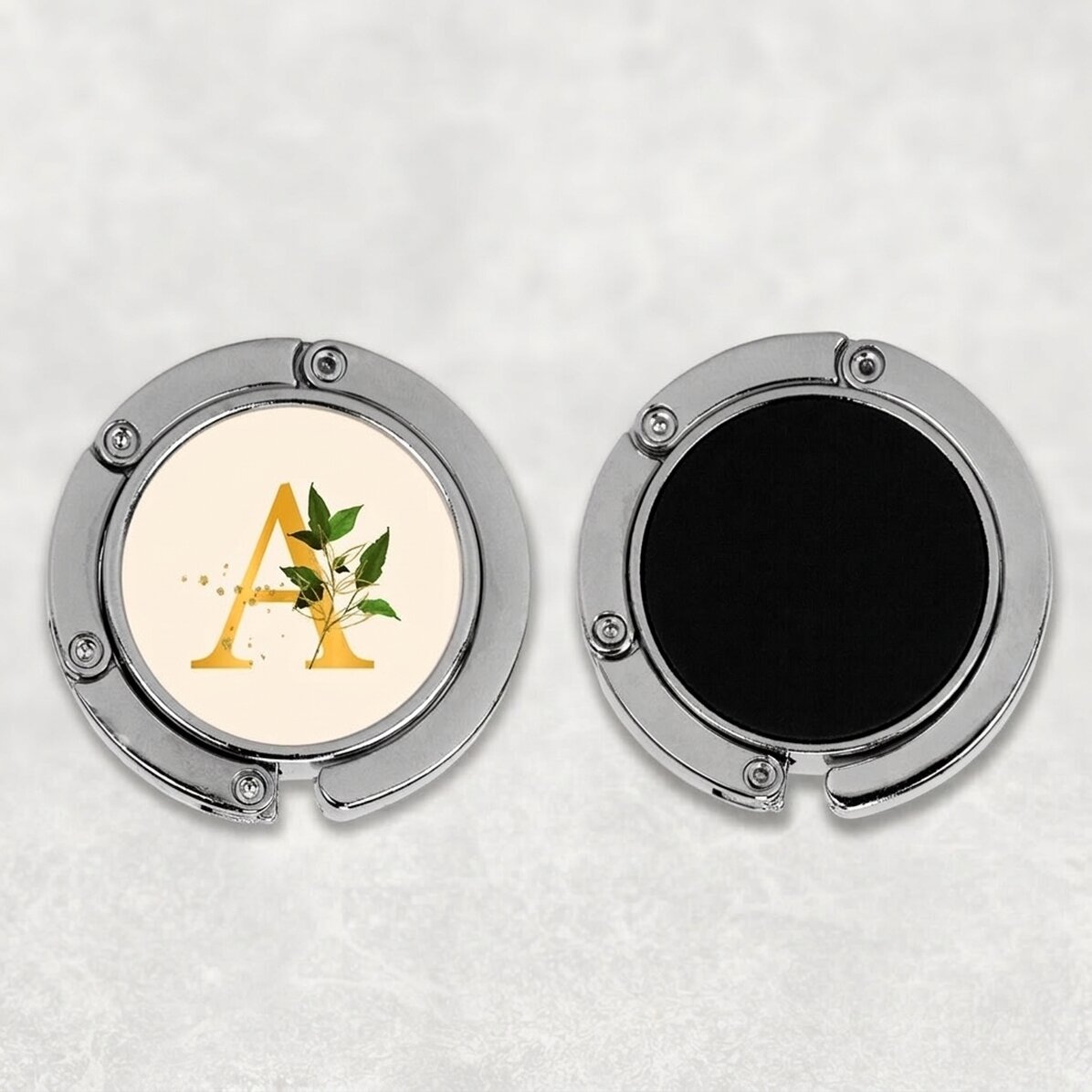 Spodek pod torbę z personalizacją w postaci inicjału – Floral Gold