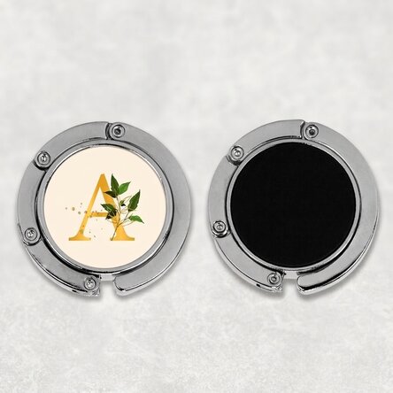 Spodek pod torbę z personalizacją w postaci inicjału – Floral Gold