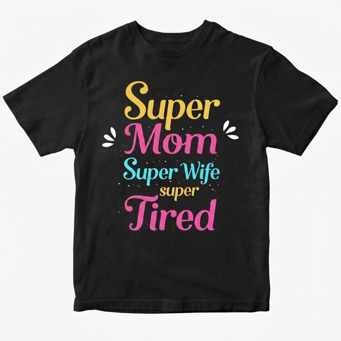 Bawełniana koszulka z nadrukiem – Super Mama