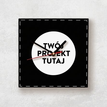 Spersonalizowany zegarek w kształcie kwadratu z Twoim wzorem