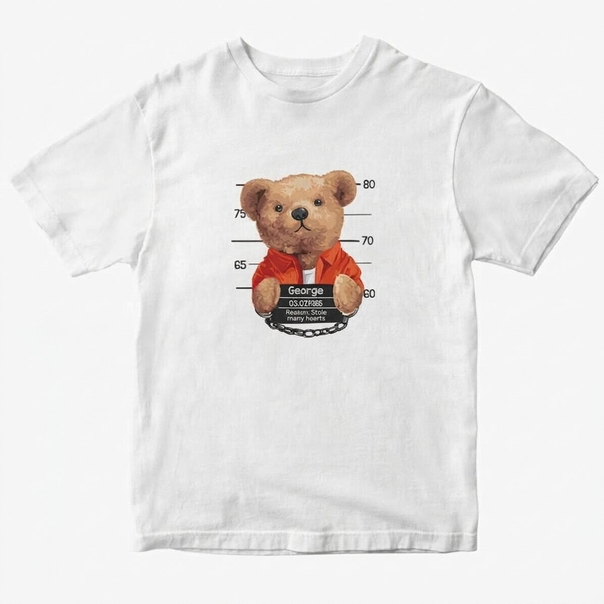 Bawełniana koszulka z nadrukiem – Prison teddy bear