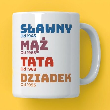 Spersonalizowany kubek z napisem – Historia dziadka