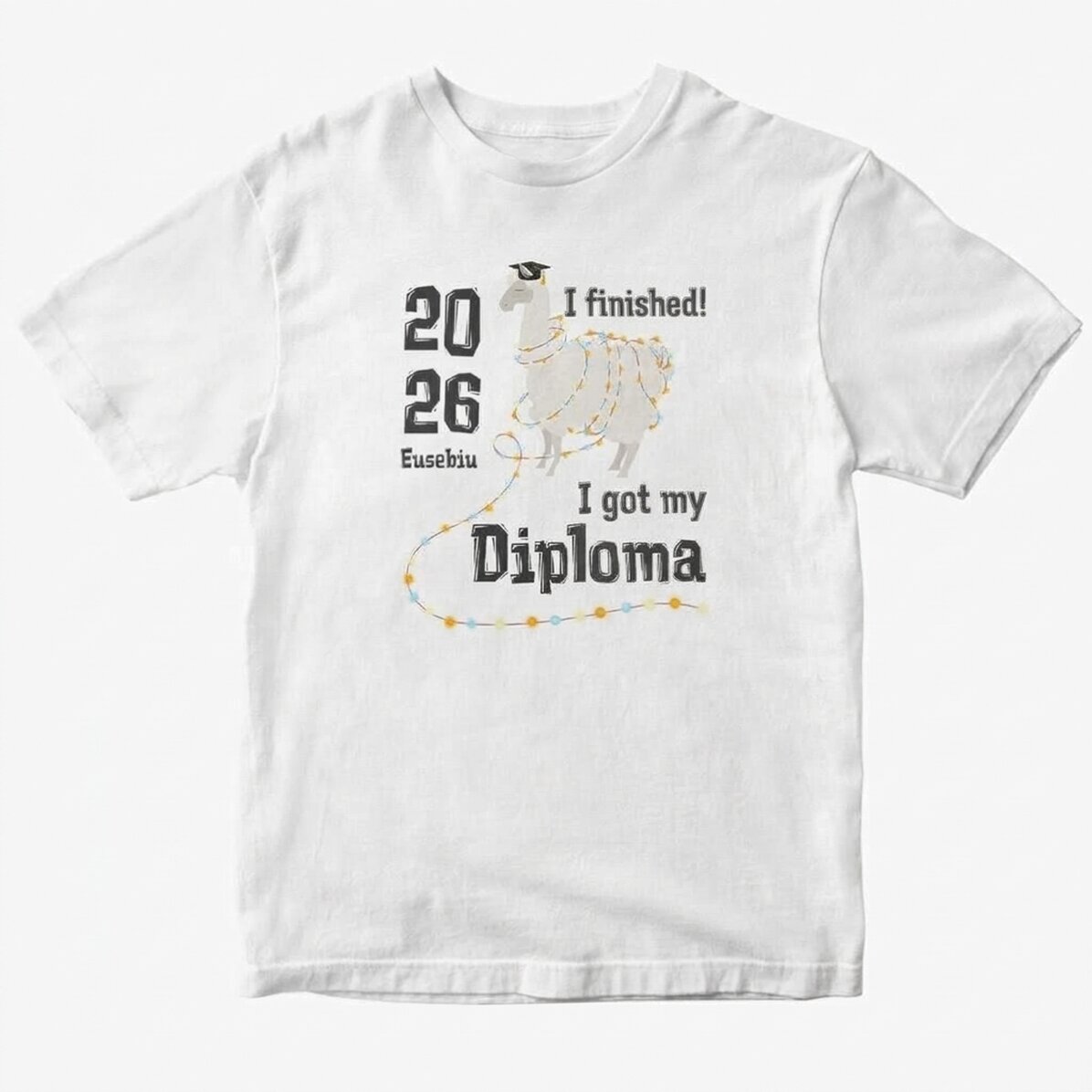 Koszulka bawełniana z indywidualnym nadrukiem – Diplama