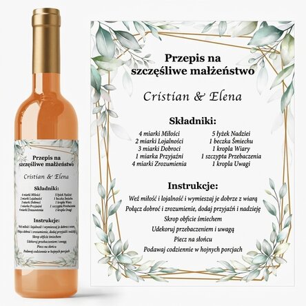 Wino z indywidualnym napisem – przepis na szczęśliwe małżeństwo