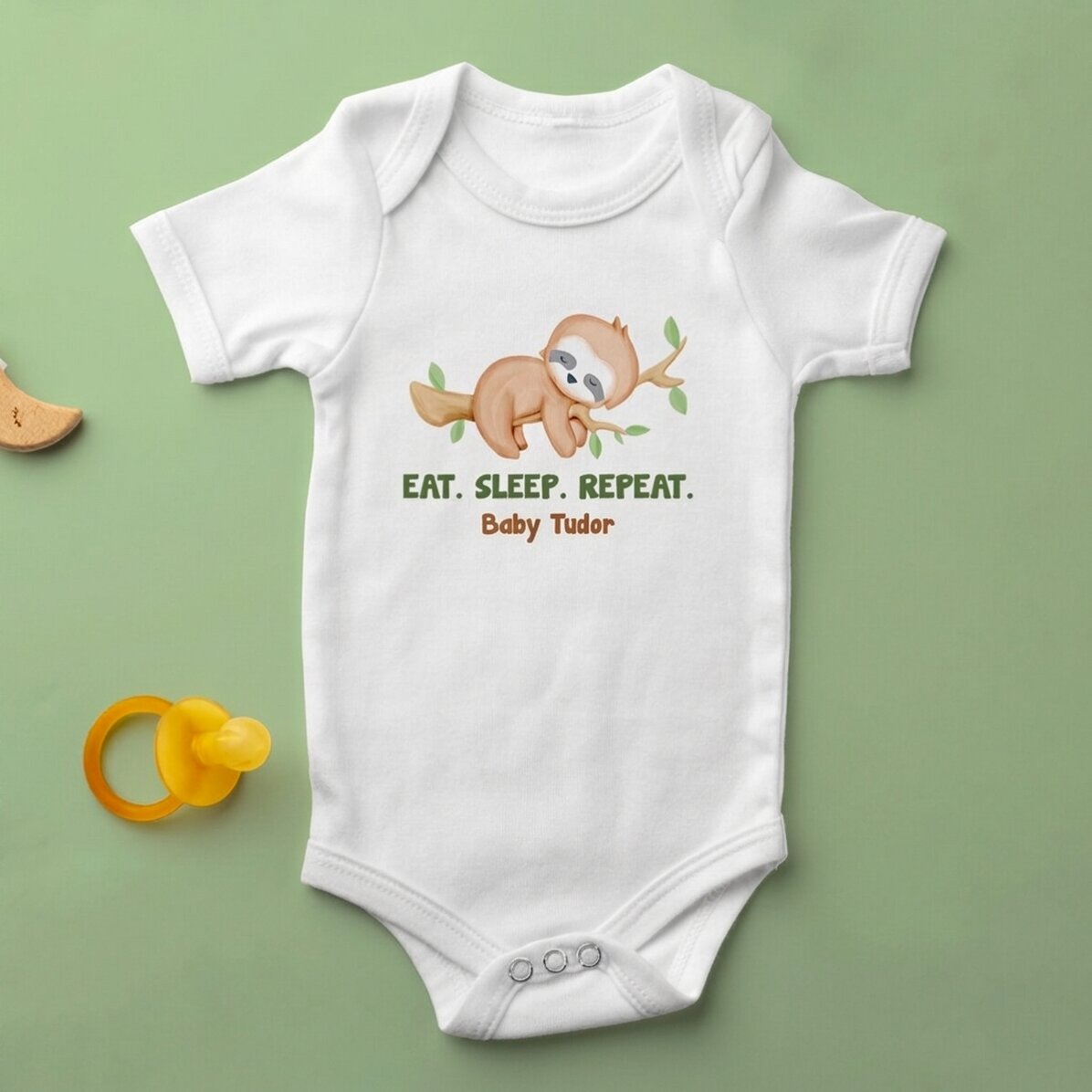 Spodnie dla dzieci z indywidualnym nadrukiem – Eat. Sleep. Repeat