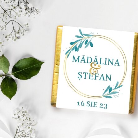 Spersonalizowana mini tabliczka czekolady z dedykacją – Elegant