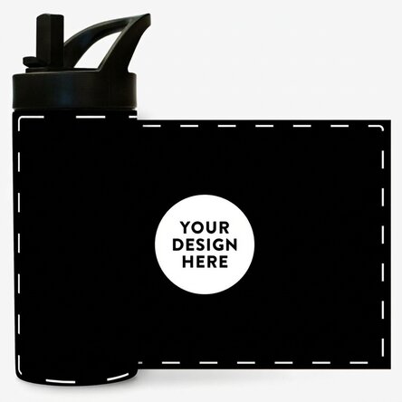 Thermos with handle and straw personalised with your graphics