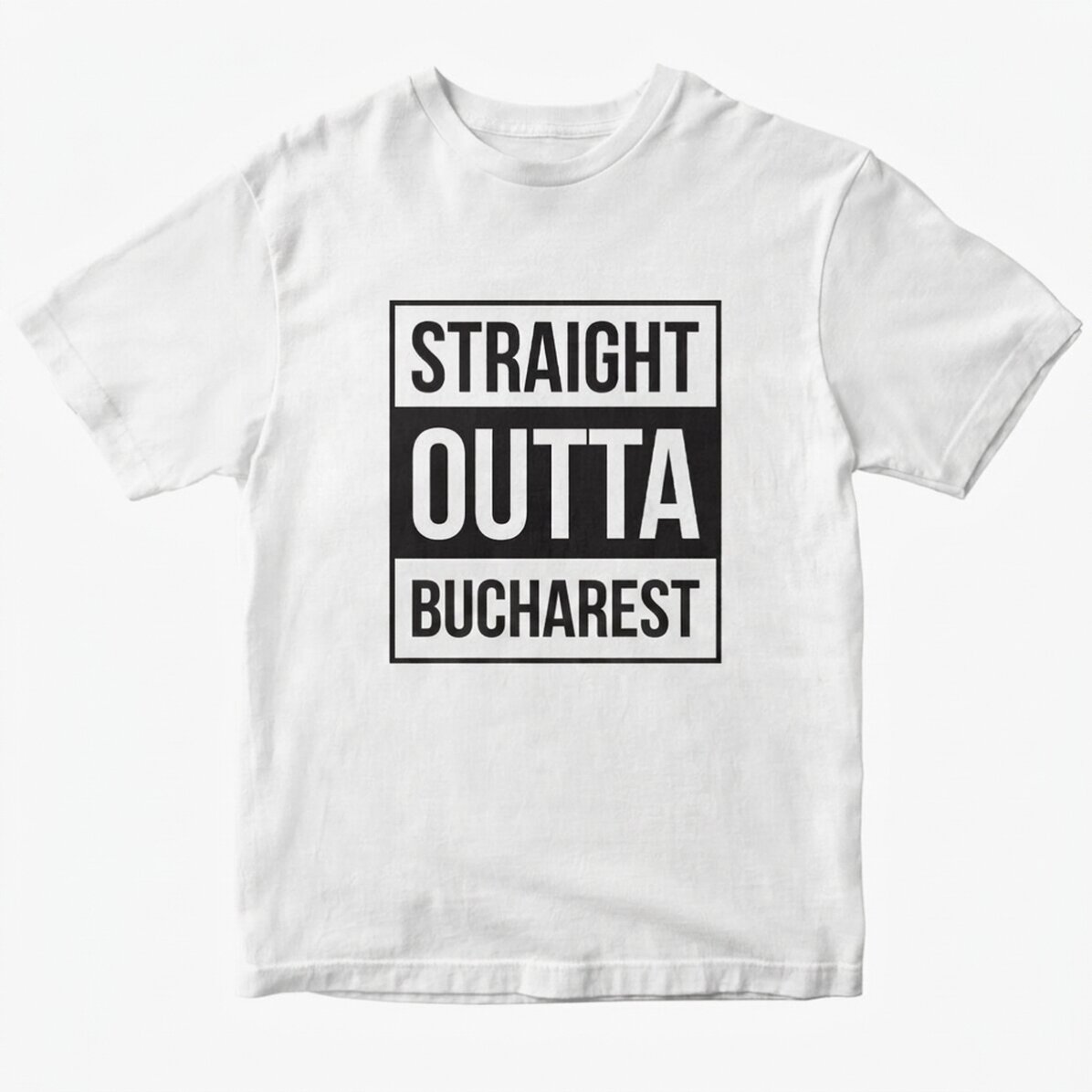 Koszulka bawełniana z nadrukiem – Straight outta