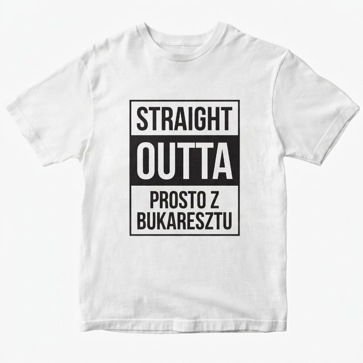 Koszulka bawełniana z nadrukiem – Straight outta