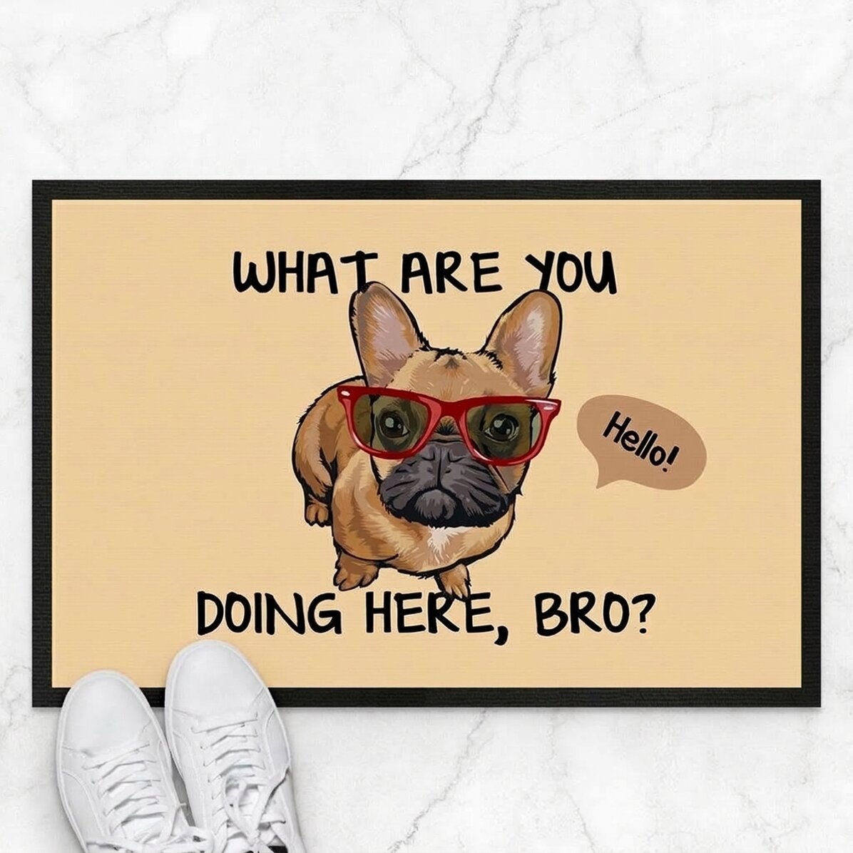 Spersonalizowana wycieraczka z napisem – Funny dog