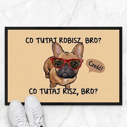 Spersonalizowana wycieraczka z napisem – Funny dog