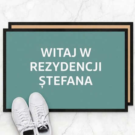 Spersonalizowana wycieraczka z napisem – „Welcome to my residence”