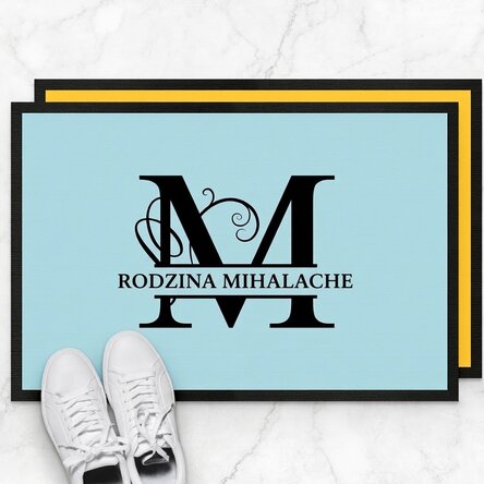 Spersonalizowana wycieraczka z napisem – monogram