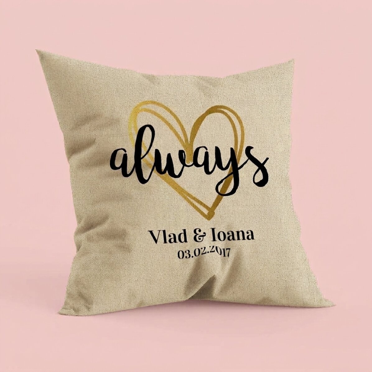 Spersonalizowana poduszka dla pary – always – In