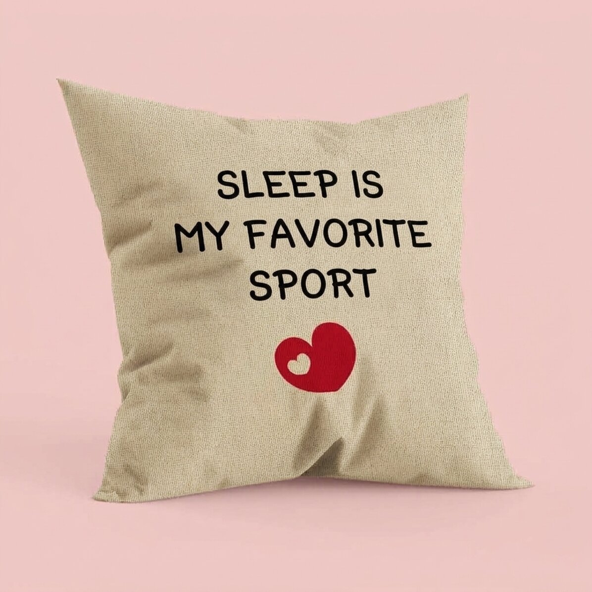 Spersonalizowana poduszka z napisem – Ulubiony sport – W