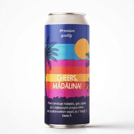 Piwo w puszce z indywidualnym nadrukiem – summer vibes