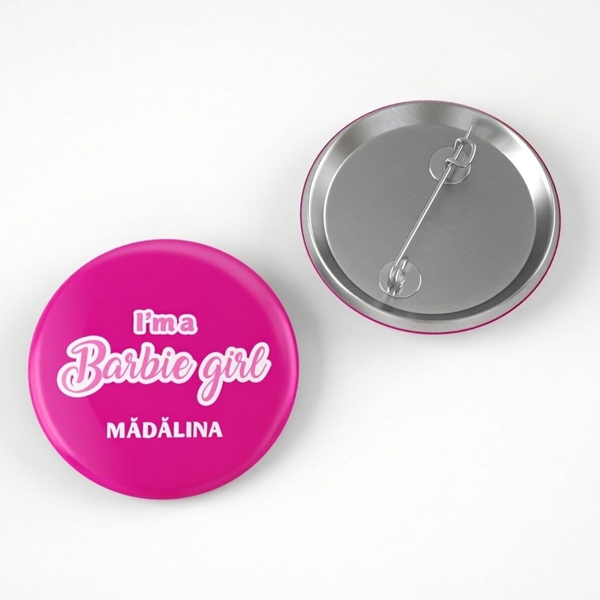 Spersonalizowana plakietka z napisem – Barbie girl