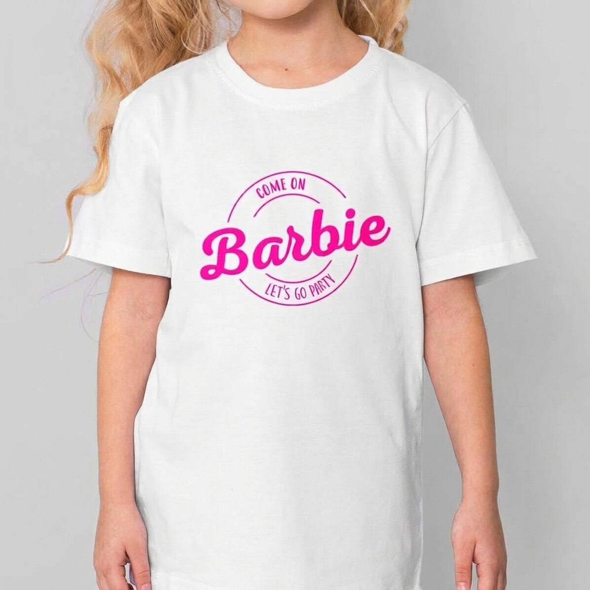 Bawełniana koszulka dla dzieci z nadrukiem – Barbie