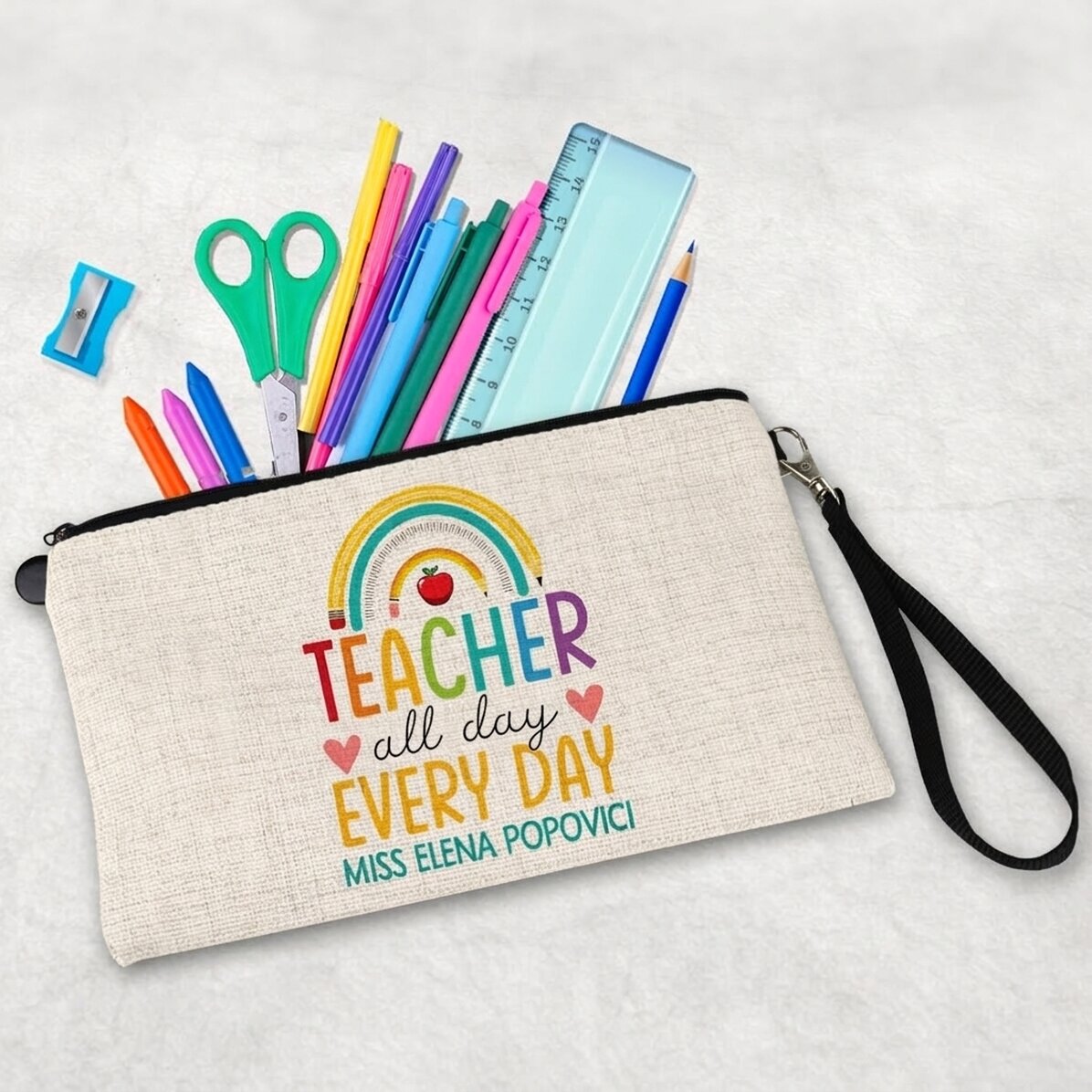 Zestaw dla nauczycieli z indywidualnym napisem – „Teacher all day”