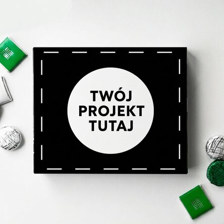 Pudełko cukierków z indywidualnym nadrukiem według Twojego projektu