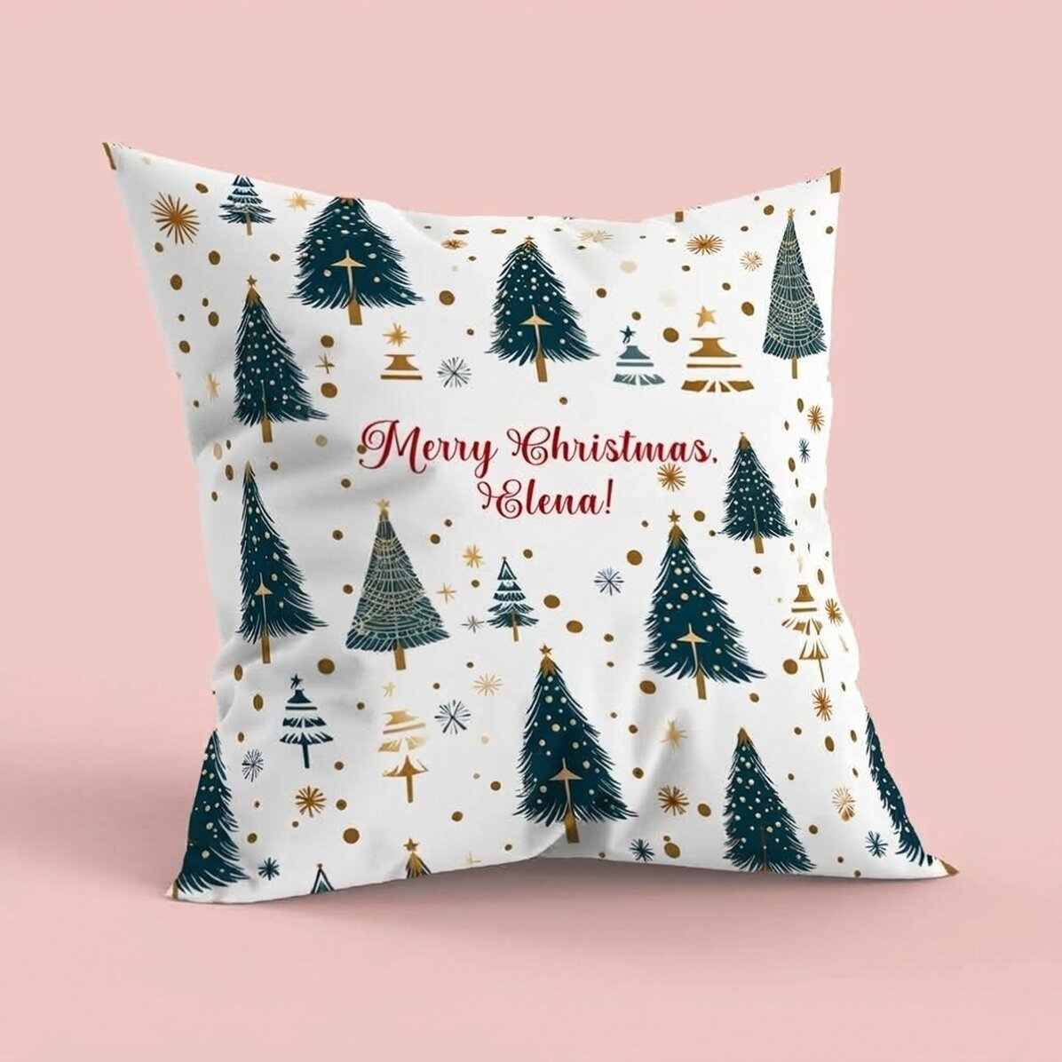 Spersonalizowana poduszka z napisem – Christmas tree