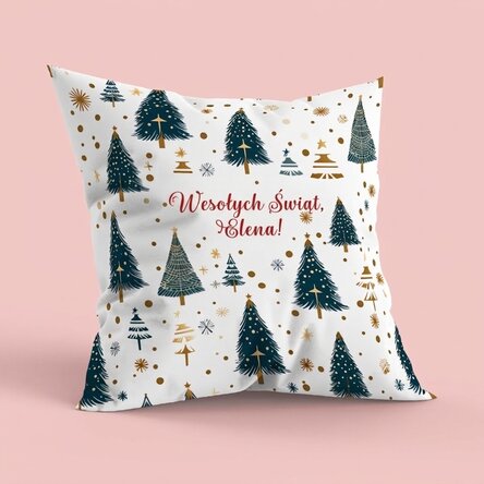 Spersonalizowana poduszka z napisem – Christmas tree